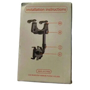 360° Car Phone Holder Rotatable And Retractable Rearview Mirror Mount Universal